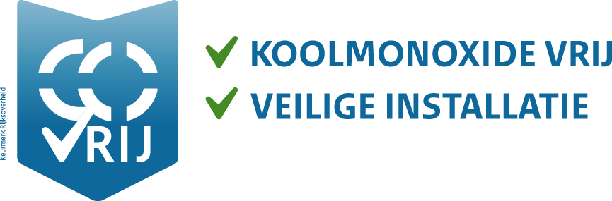 CO-vrij keurmerk: koolmonoxide vrij, veilige installatie